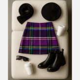 دامن کوناه پشمی وارداتی کد ۲