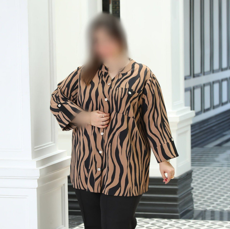 شومیز زنانه سایز بزرگ مدل مبینا کد ۹