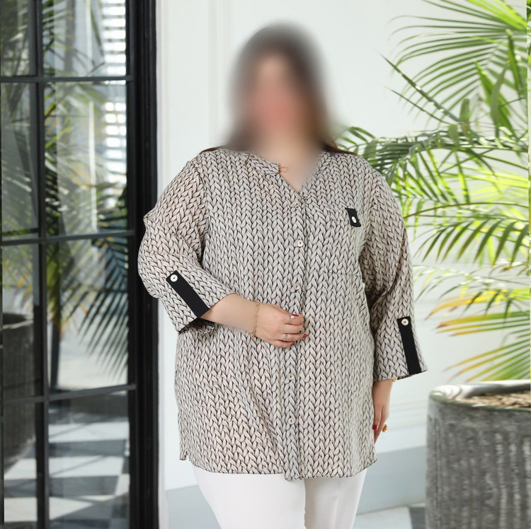 شومیز زنانه سایز بزرگ مدل مبینا کد ۳