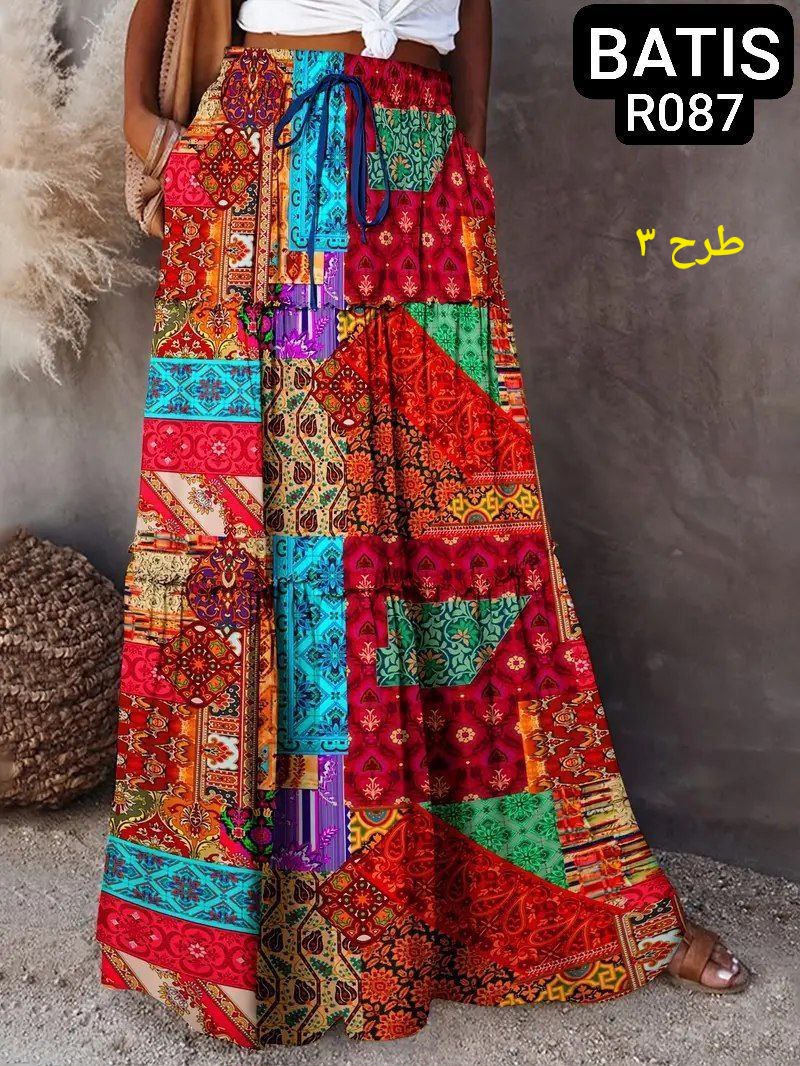 دامن تک لاکچری جیب دار طرح ۳