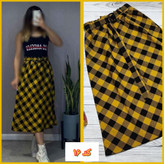 دامن چارخونه پشمی کد ۱۶