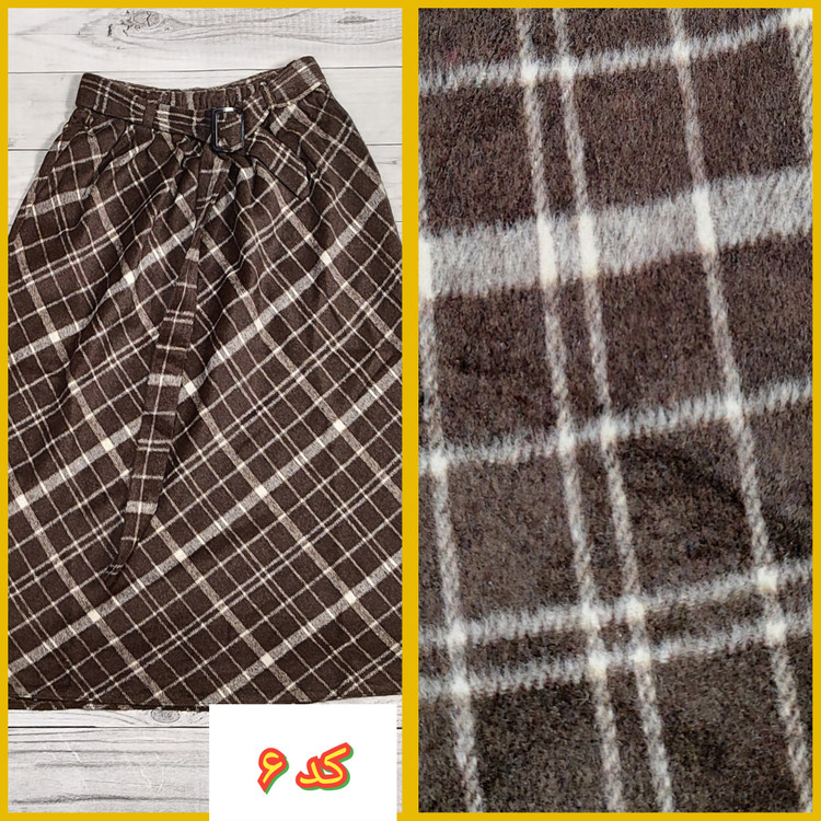 دامن چارخونه پشمی کد ۶