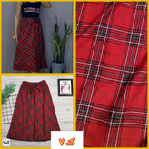 دامن چارخونه پشمی کد ۷