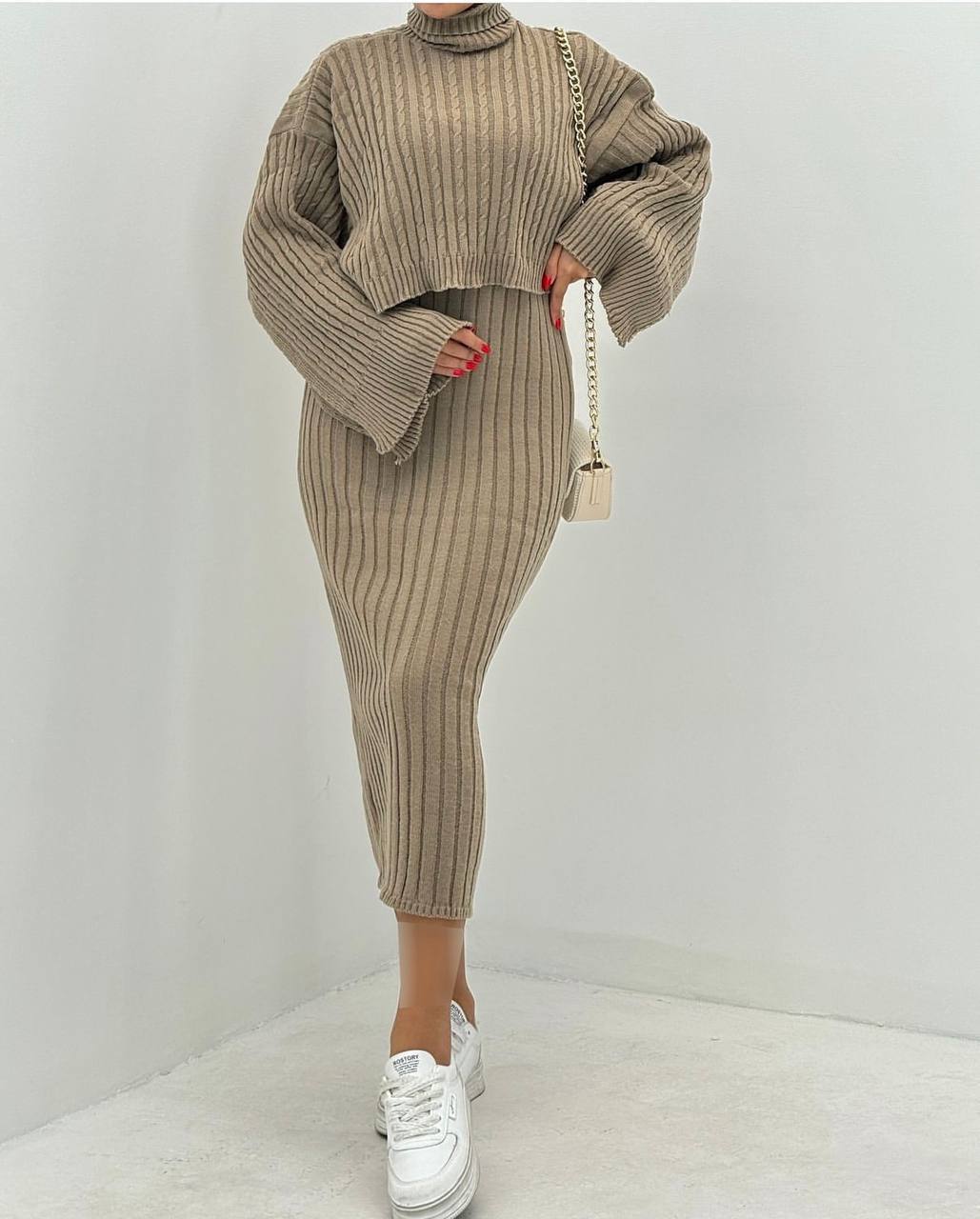 ست  رویه و سارافون بافت ترک