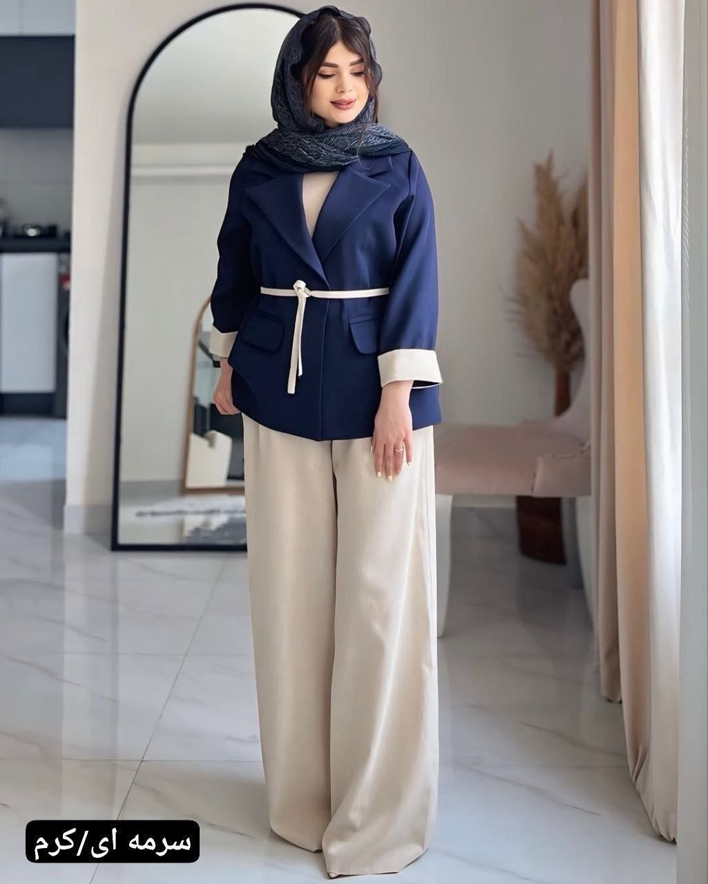 مانتو شلوار درناز فری سایز ۳۸تا۴۶