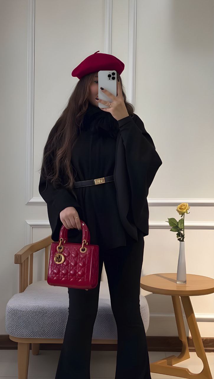 پالتو پانچ فوتر درینا فری سایز ۳۶تا۵۰