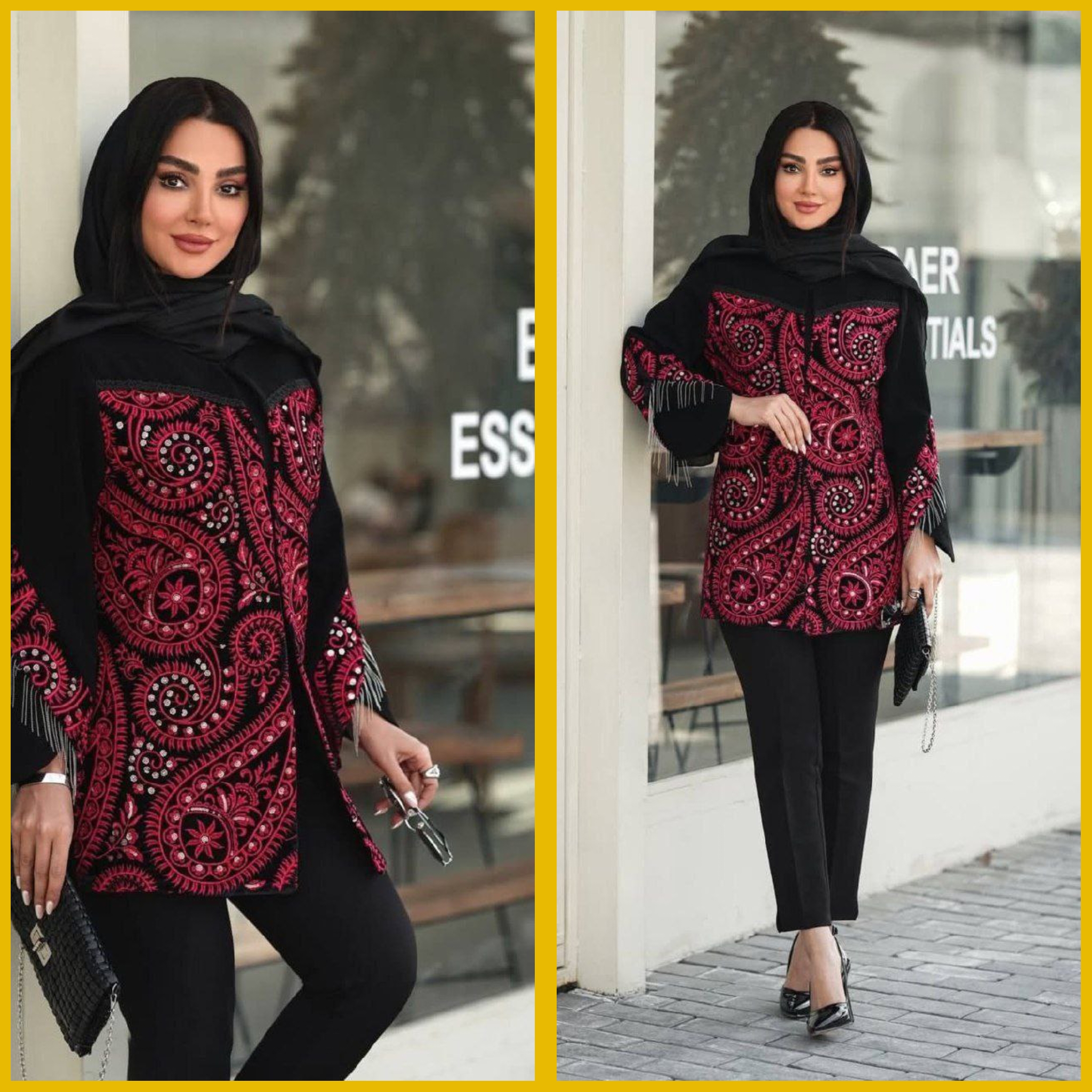 کت سنتی ماهگون فری سایز ۳۸تا۴۶