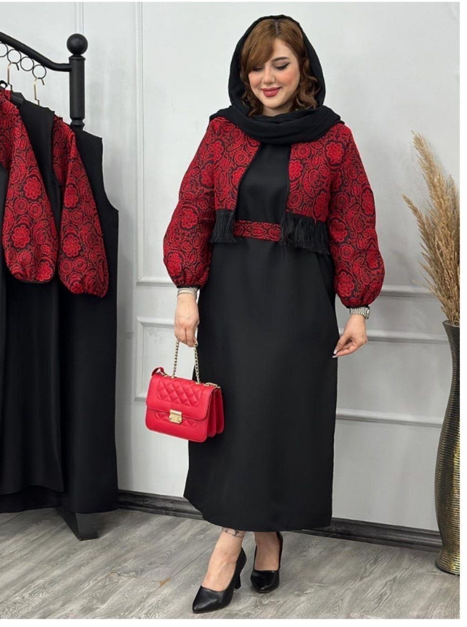 ست کت سارافون سنتی نازگل فری سایز ۳۸تا۴۶