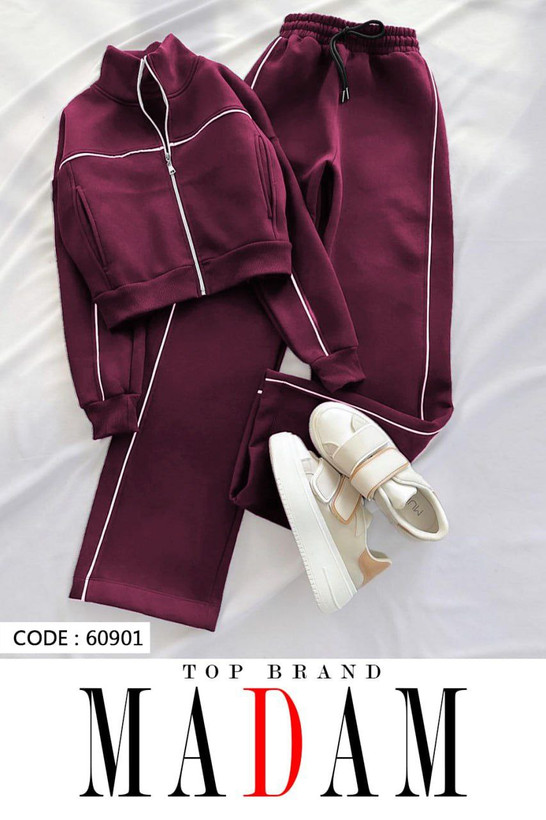 ست سویشرت شلوار زرشکی