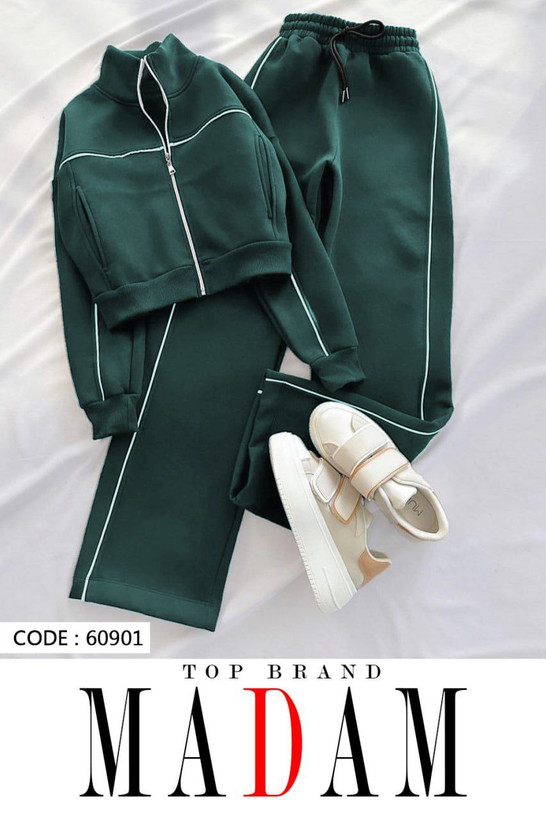 ست سویشرت شلوار یشمی