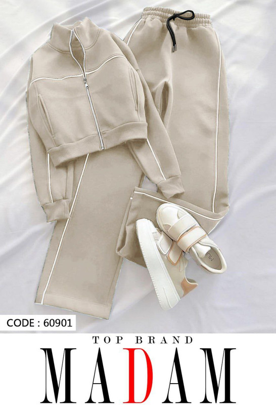 ست سویشرت شلوار کرم