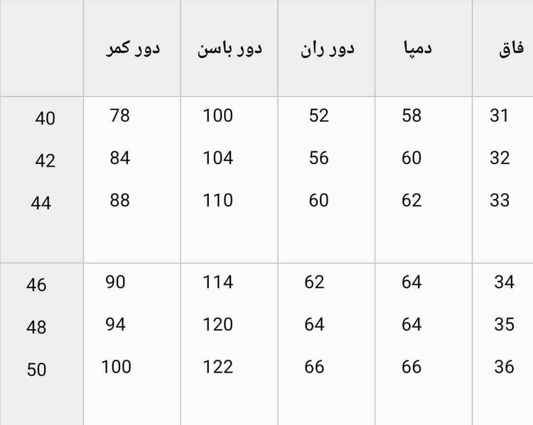 دو سه سانت اختلاف در اندازه وجود دارد.