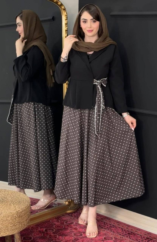 ست کت و دامن ژابیز.فری سایز۳۸تا۴۴ طبق توضیحات.در۲رنگ.برای تعیین رنگ پیام دهید.