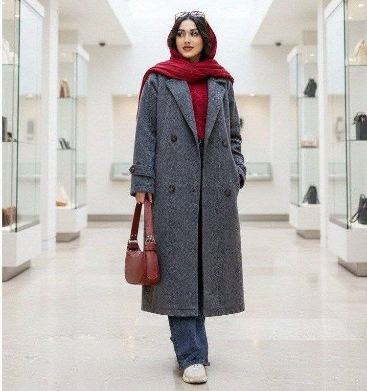 پالتو بلند ربکا.فری سایز۳۸تا۴۶ طبق توضیحات.در ۸رنگ جذاب.برای تعیین رنگ پیام دهید.